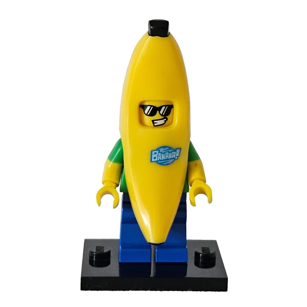 Lego Series 16 Banana Guy Minifig Minifigure 71013 with Base 2016